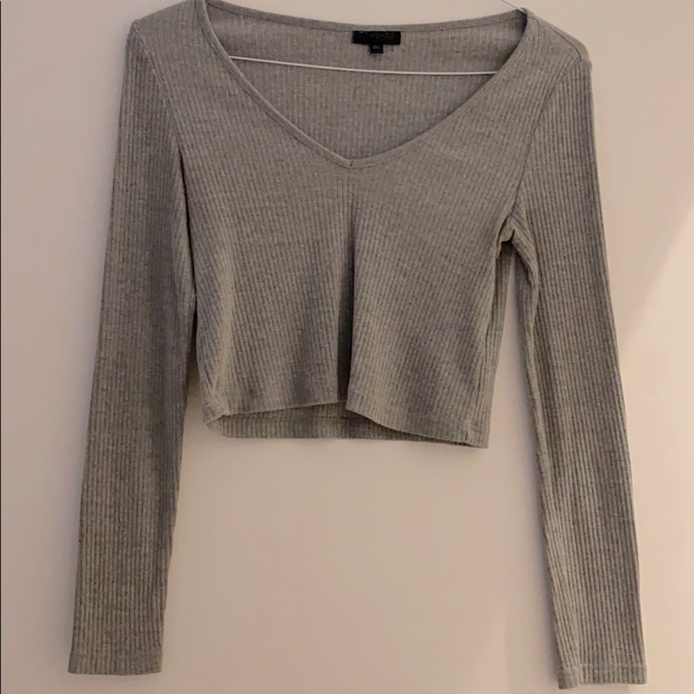 TopShop Long Sleeved Crop Top